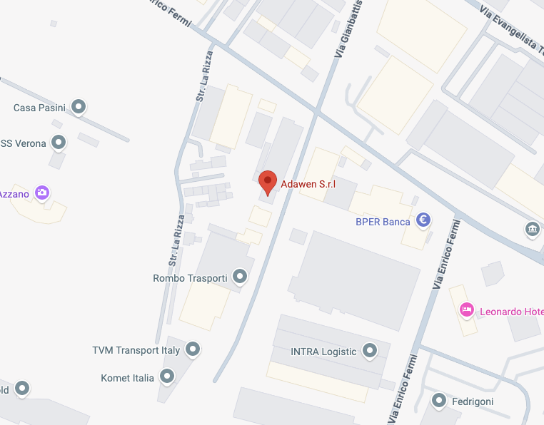 Mappa sede Adawen — Via G. Morgagni 24, Verona